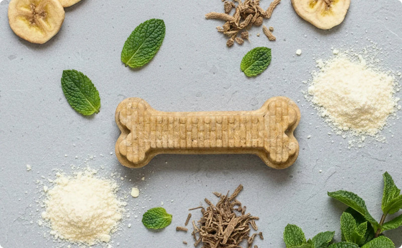 Arterra's blend of functional botanicals designed to target the root causes of plaque and support systemic canine longevity.